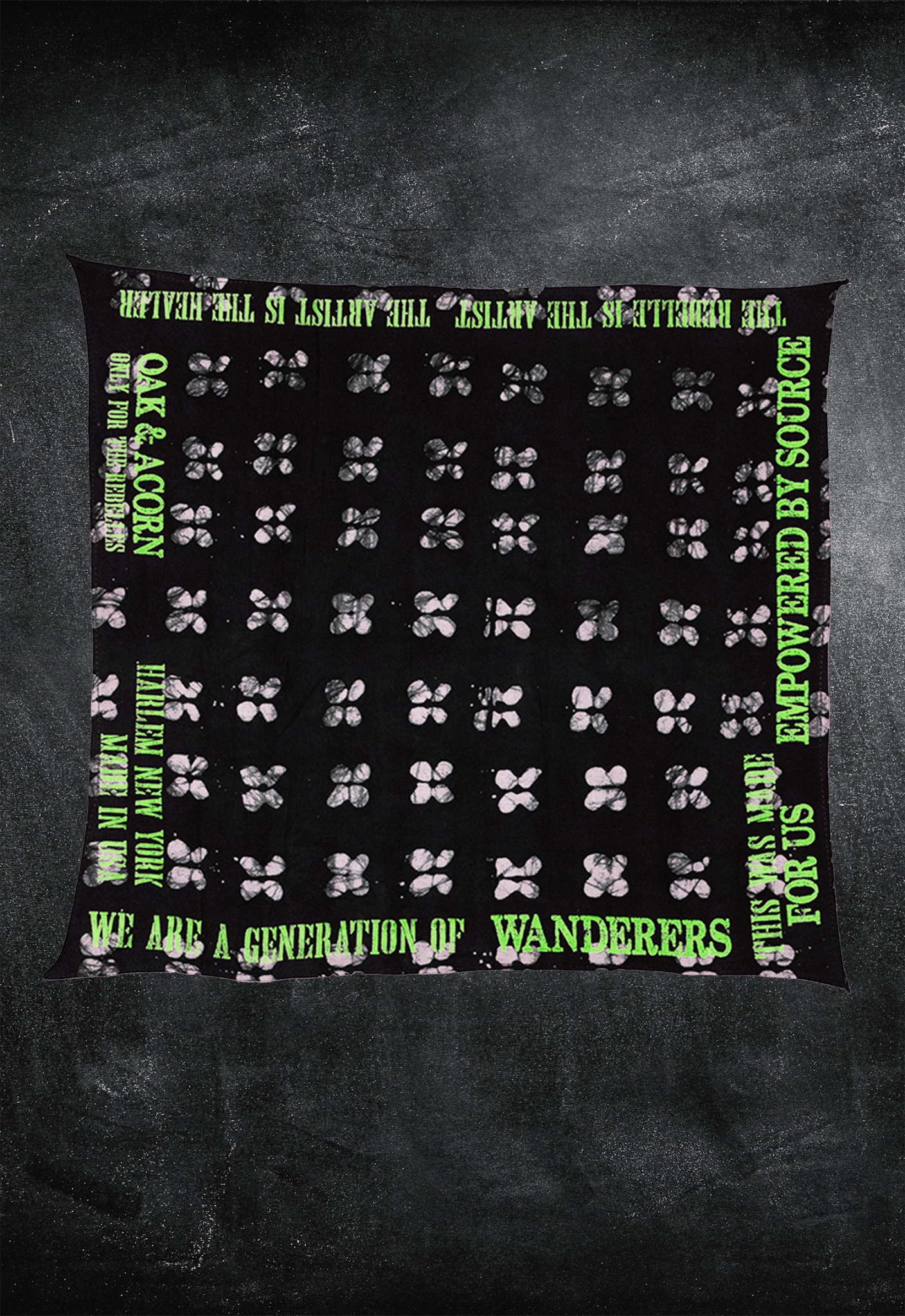 'The Artist Statement' Bandana - Oak & Acorn ~ Only for the Rebelles