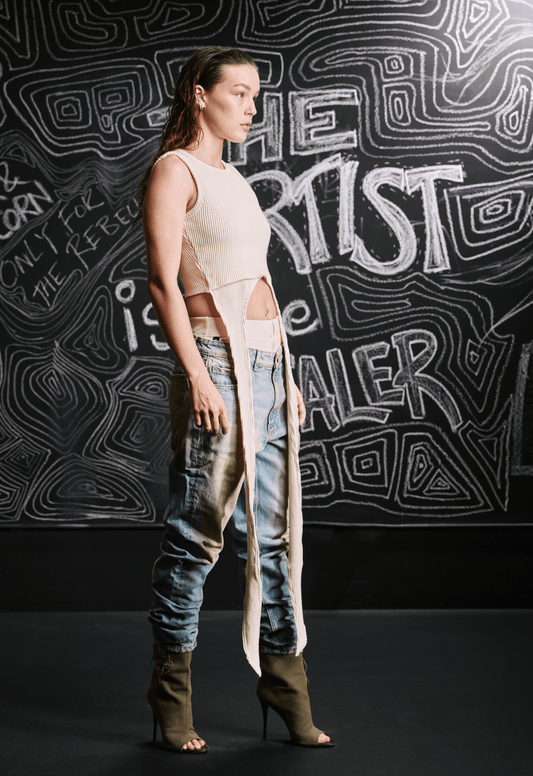 The One Ribbed Mili Tank - Oak & Acorn ~ Only for the Rebelles